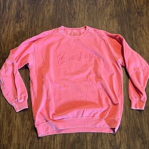 Drink Loverboy Comfort Colors Vibrant Pink Sweatshirt